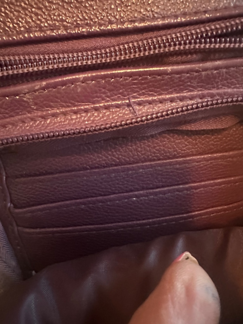 Purple cross body purse - Picture 4 of 4